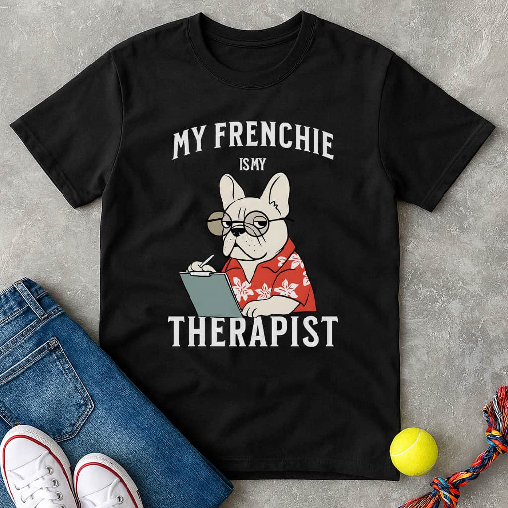 My Frenchie is My Therapist T-Shirt - T-Shirt - Heartfur