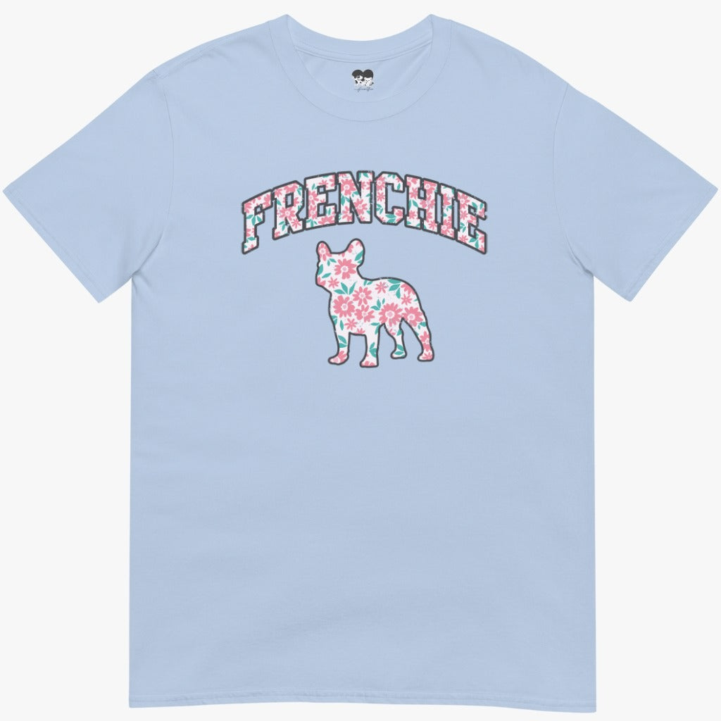 Light floral frenchie T-Shirt