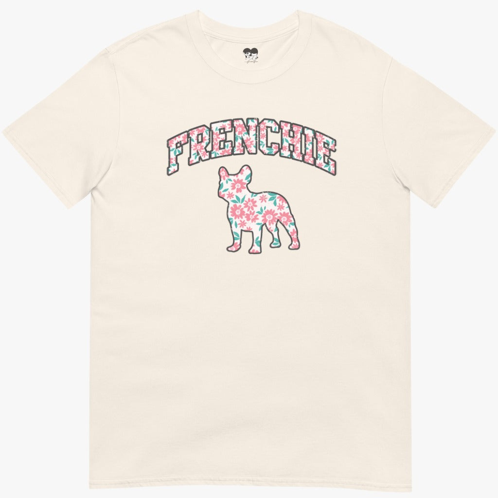 Light floral frenchie T-Shirt