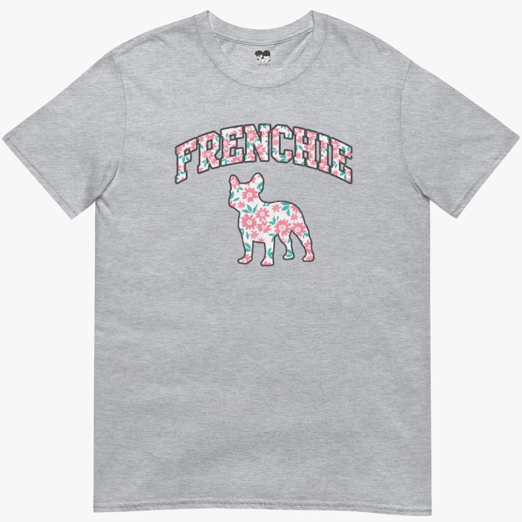 Light floral frenchie T-Shirt