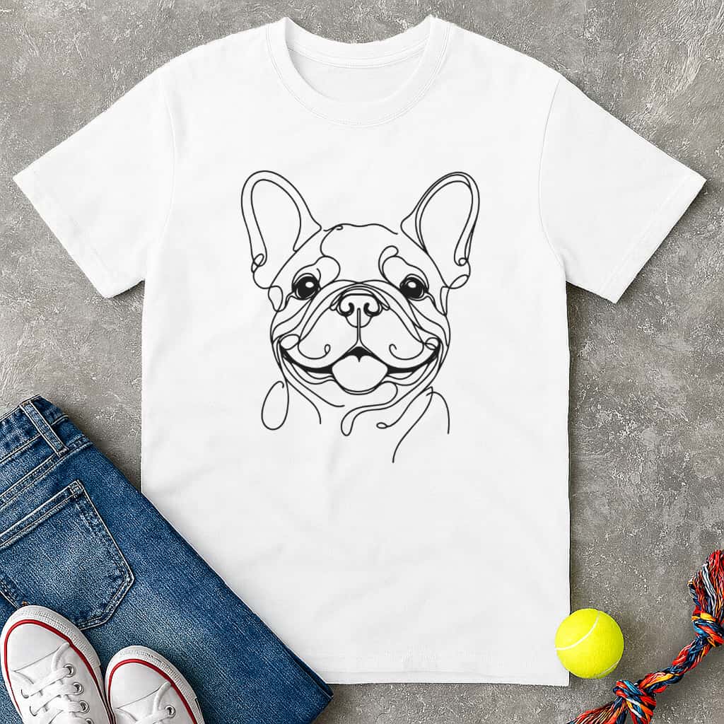 Smiling frenchie T-Shirt - T-Shirt - Heartfur