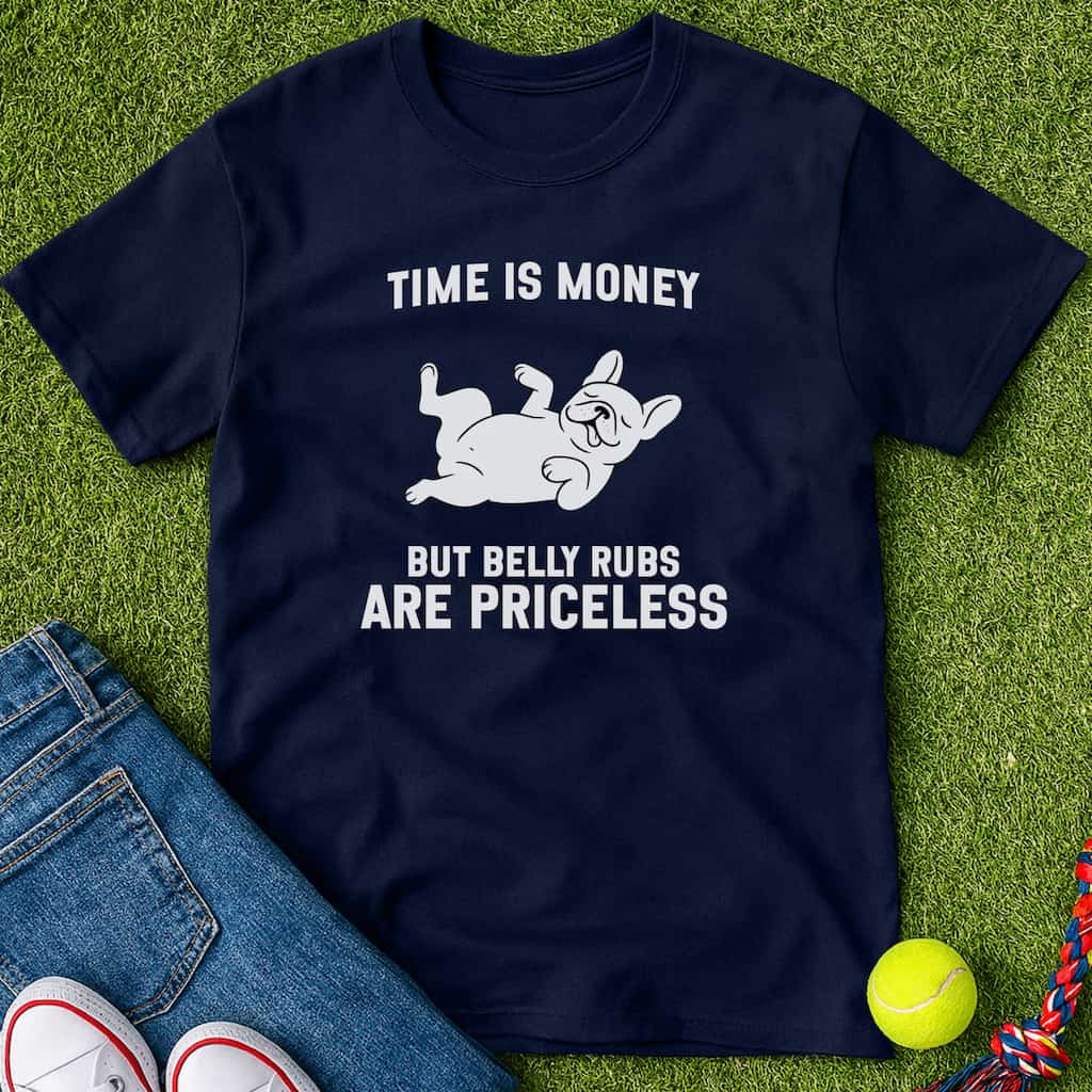 Belly Rubs Are Priceless T-Shirt Navy / S Heartfur