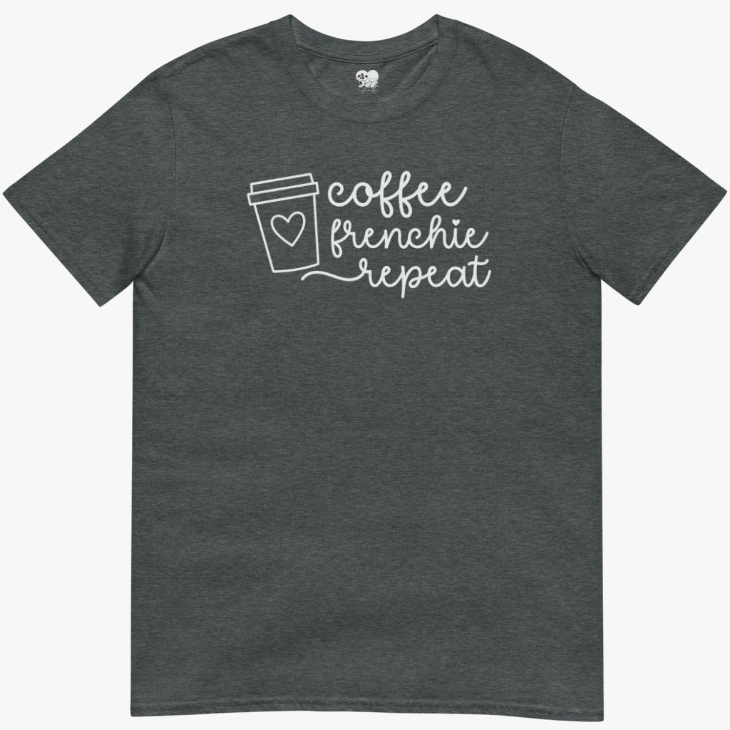 Coffee, Frenchie, Repeat. T-Shirt