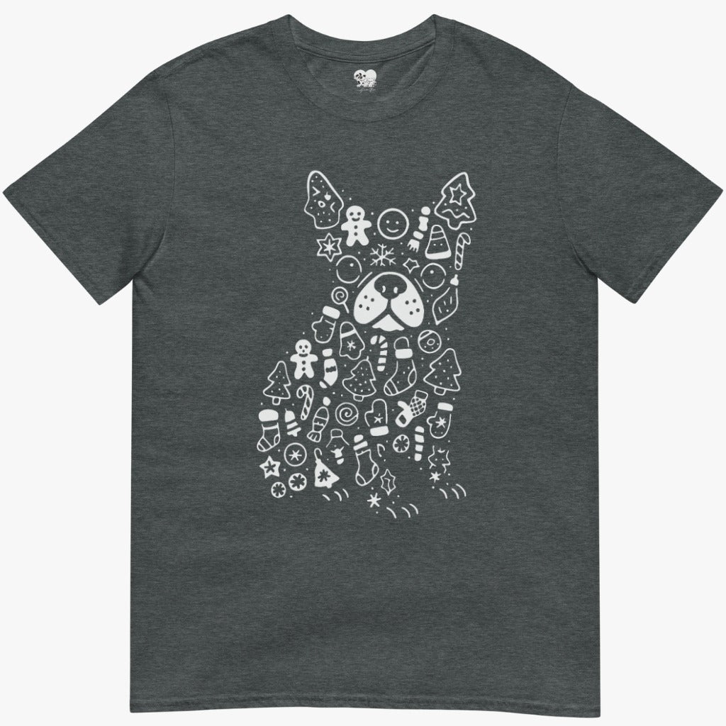 cute christmas Frenchie T-Shirt