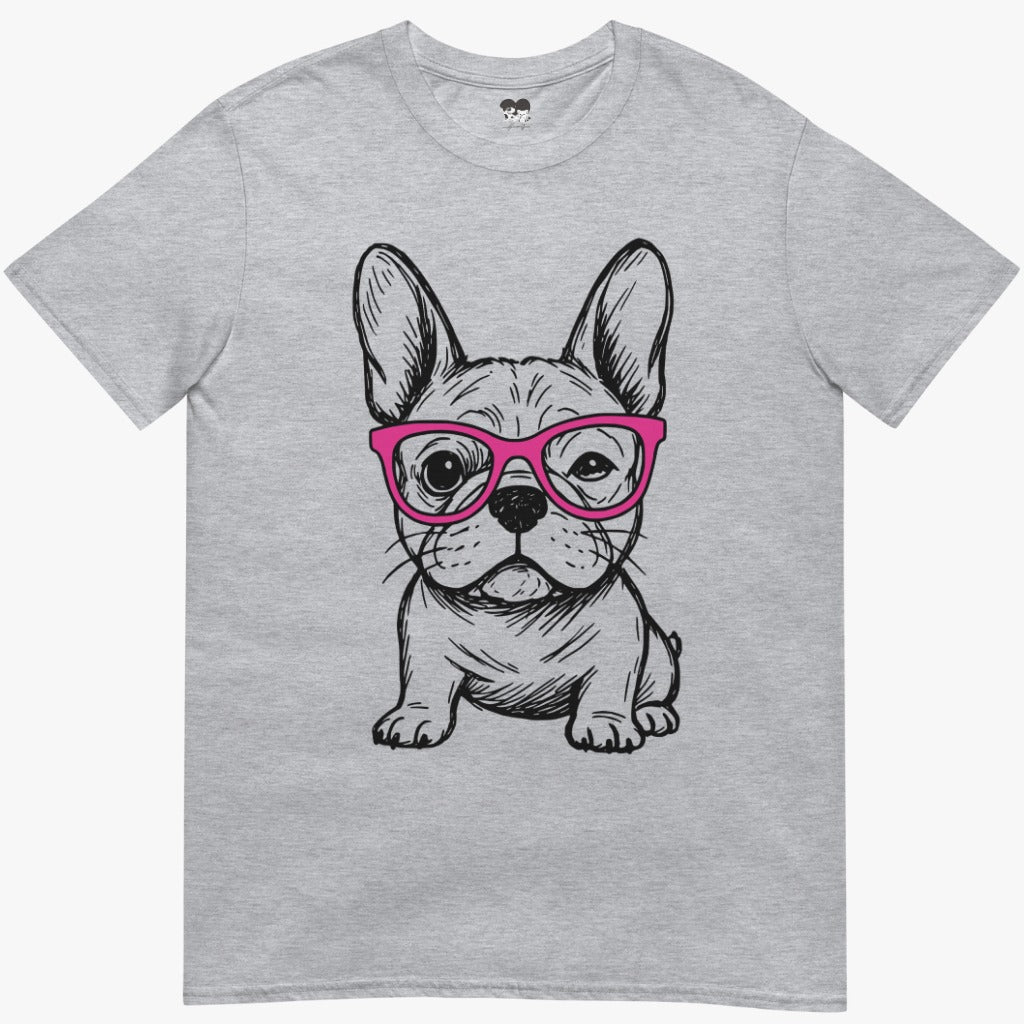 Cute Frenchie with glasses T-Shirt