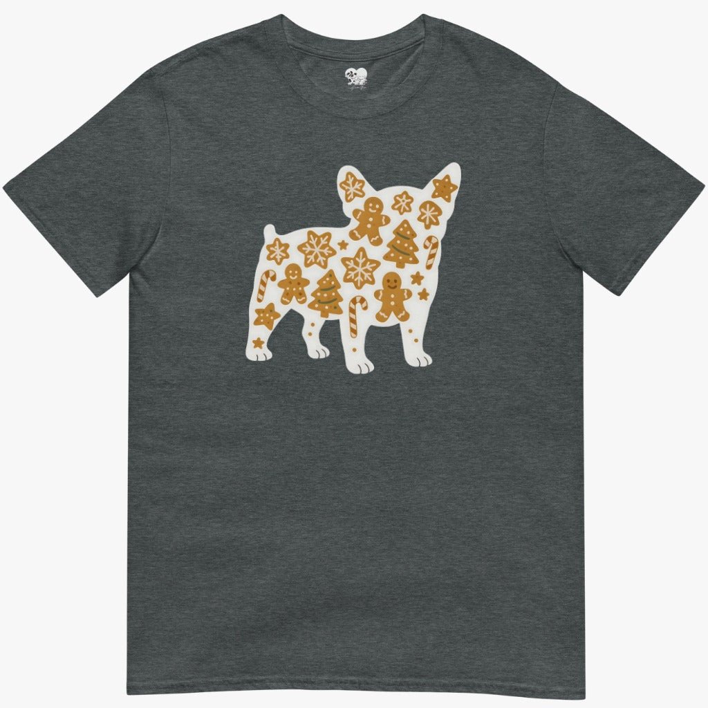 Frenchie christmas cookies silhouette T-Shirt