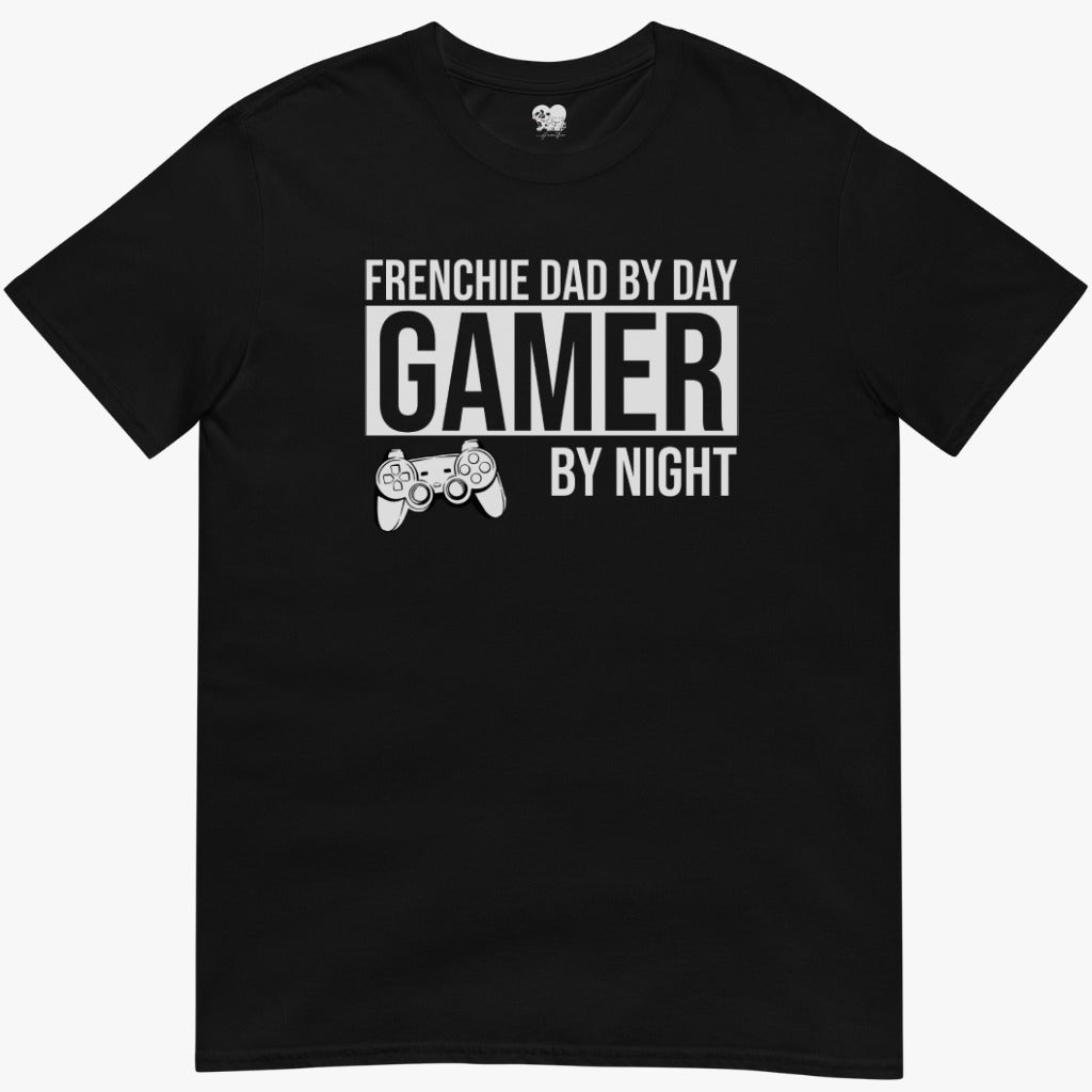 frenchie dad by day T-Shirt