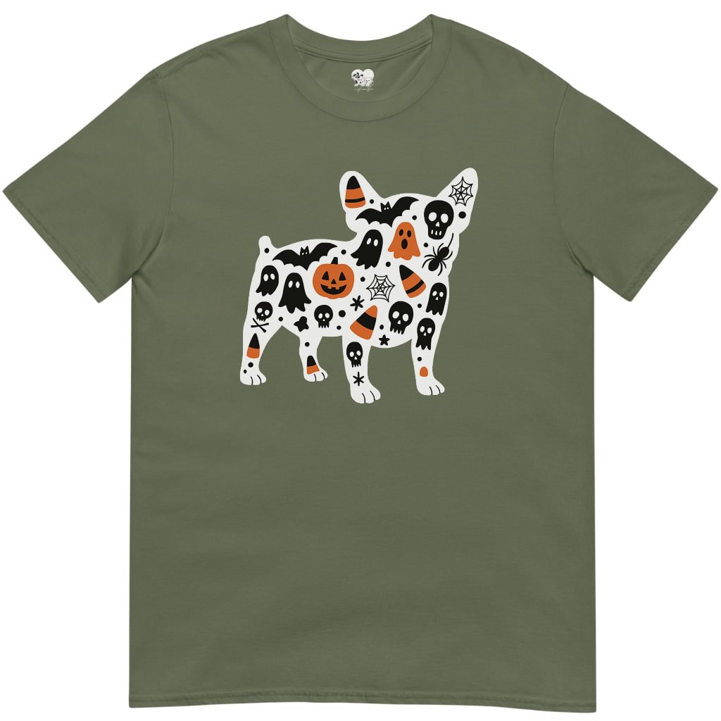 Frenchie halloween silhouette T-Shirt - T-Shirt - Heartfur