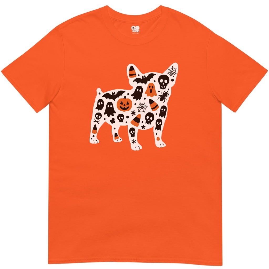 Frenchie halloween silhouette T-Shirt - T-Shirt - Heartfur