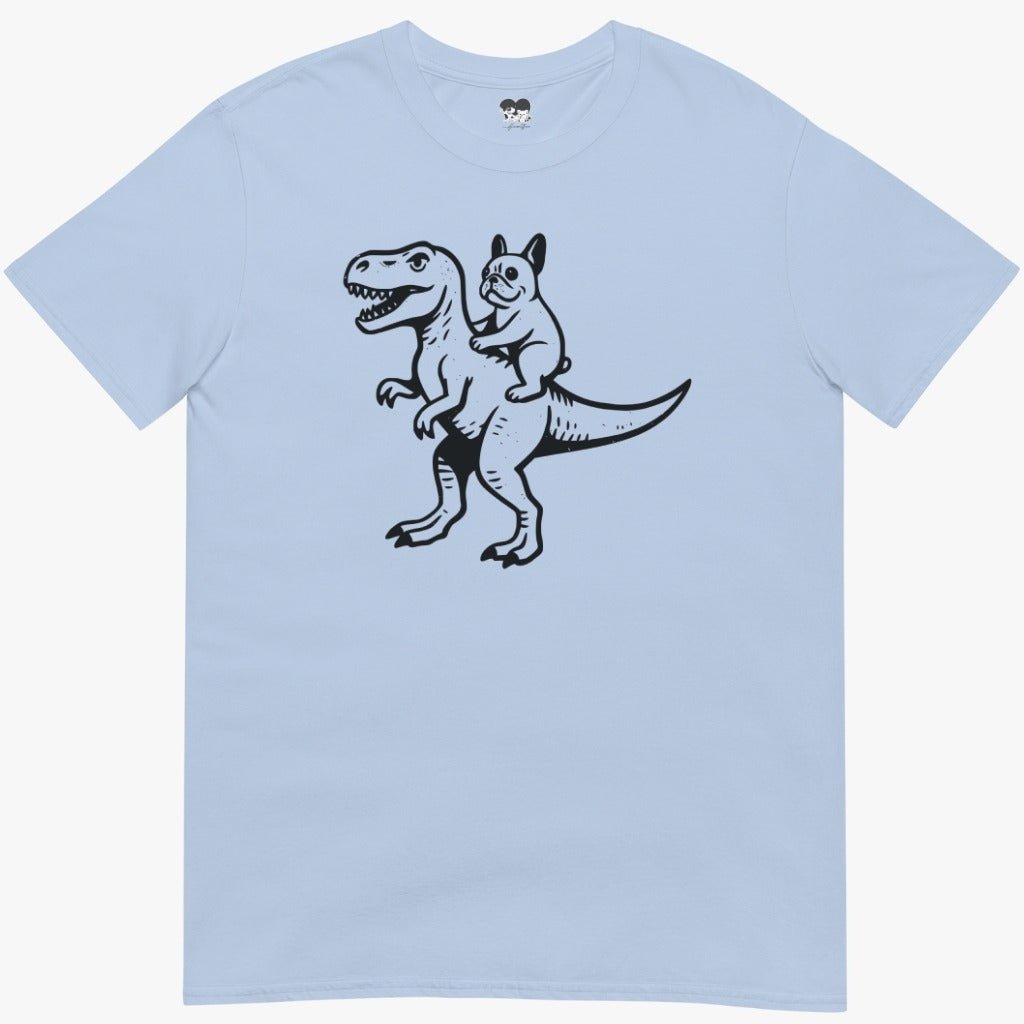Frenchie riding dino T-Shirt