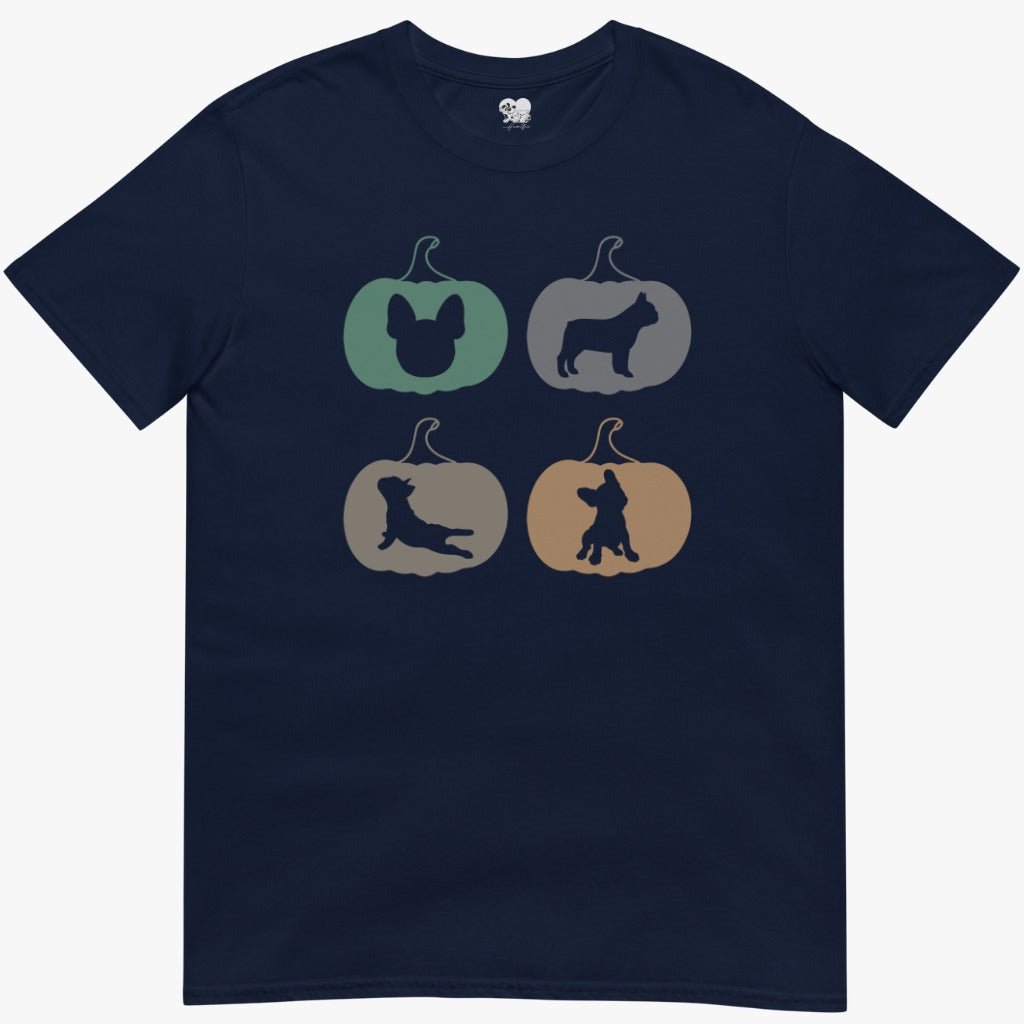 Frenchie Silhouette Pumpkins T-Shirt