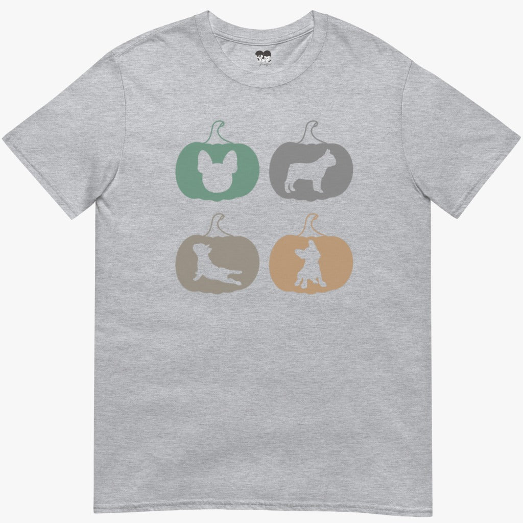 Frenchie Silhouette Pumpkins T-Shirt