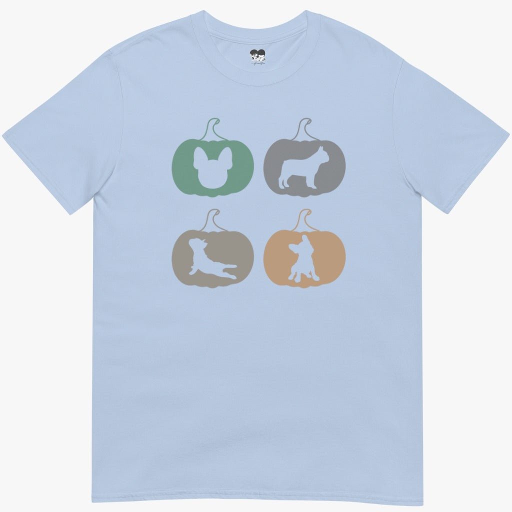 Frenchie Silhouette Pumpkins T-Shirt