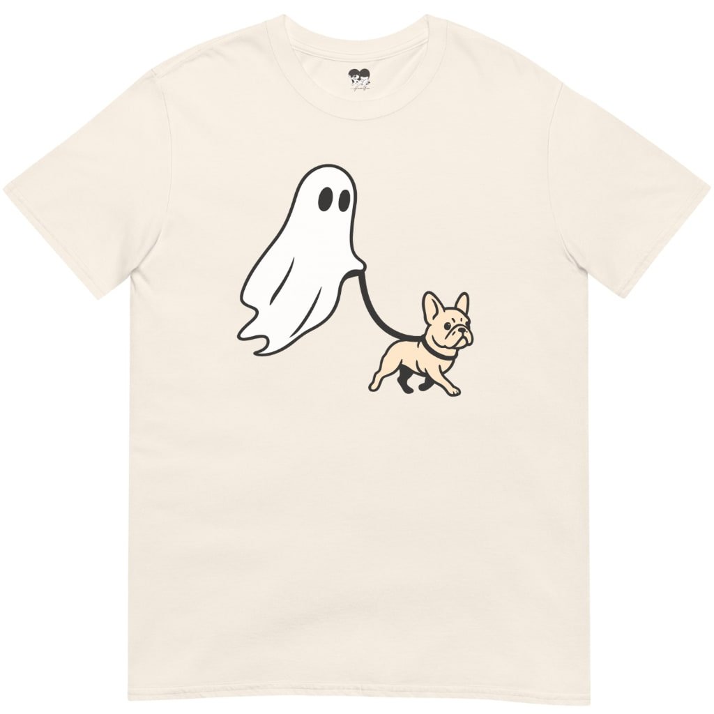 Ghost walking frenchie T-Shirt - T-Shirt - Heartfur