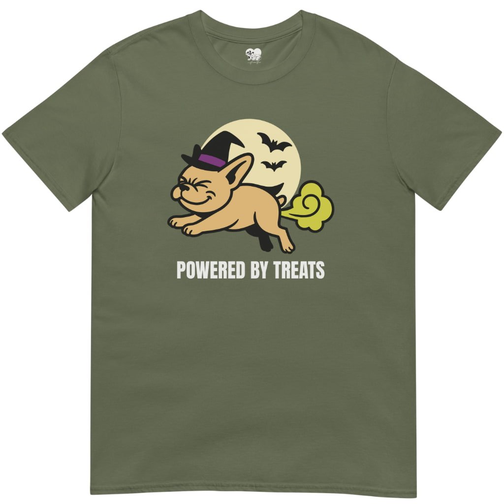 powered by treats T-Shirt - T-Shirt - Heartfur