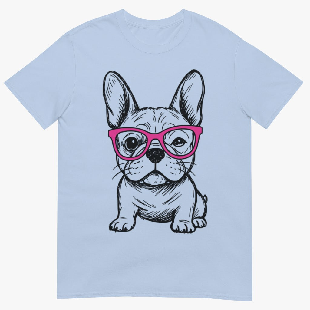 Cute Frenchie with glasses T-Shirt