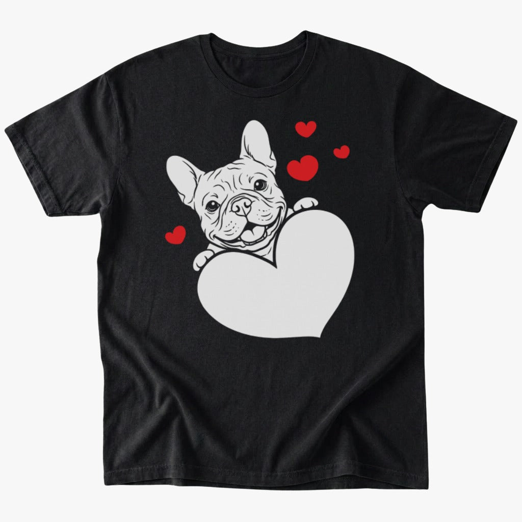 Frenchie big Heart T-Shirt