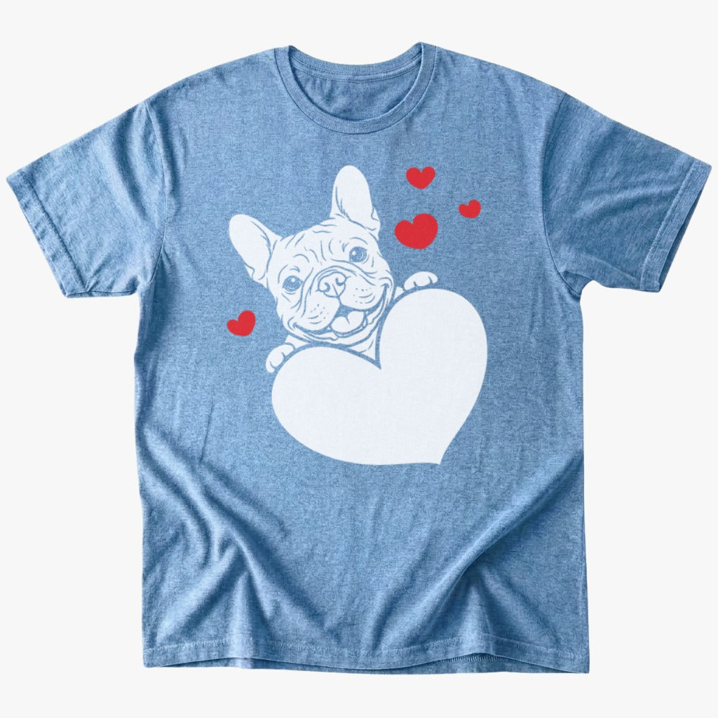Frenchie big Heart T-Shirt