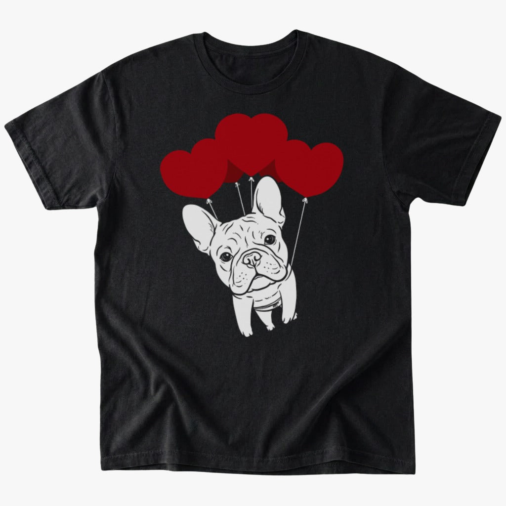 Frenchie heart ballons T-Shirt