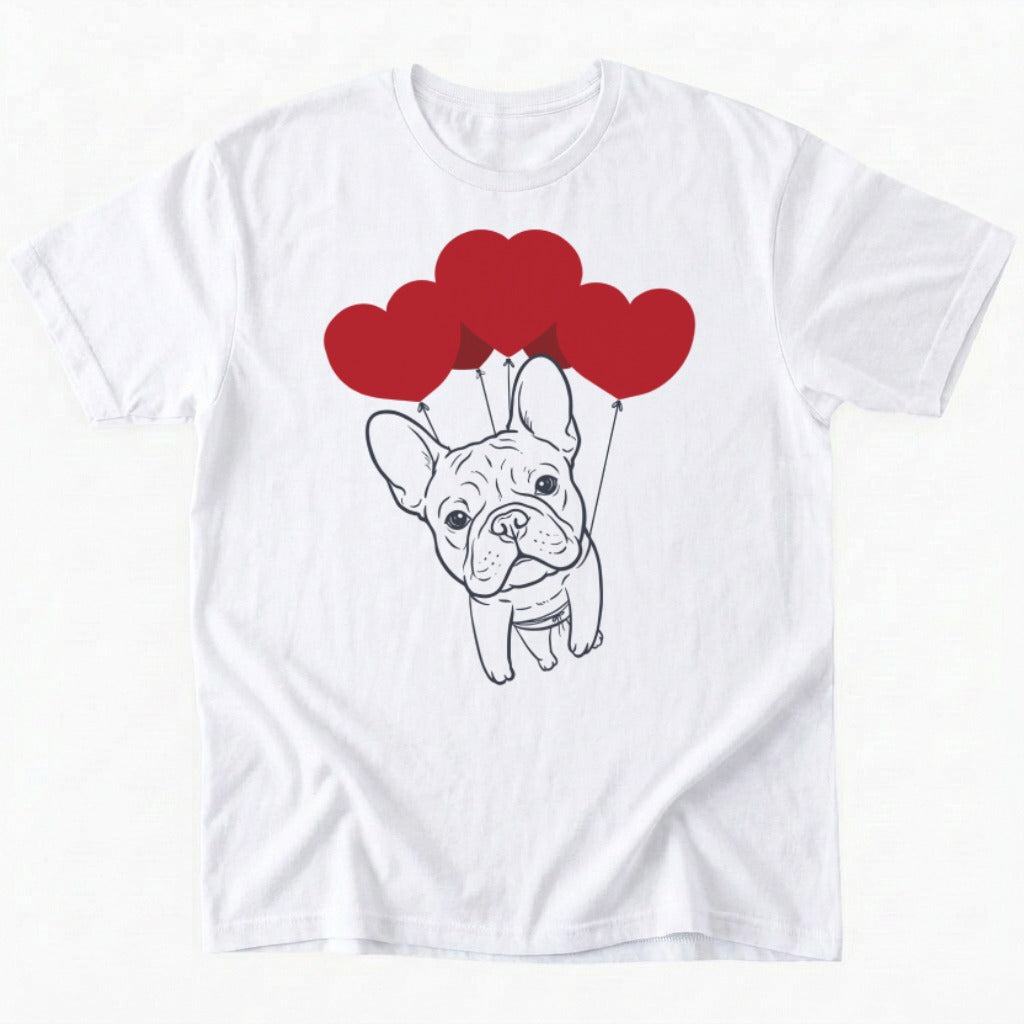 Frenchie heart ballons T-Shirt