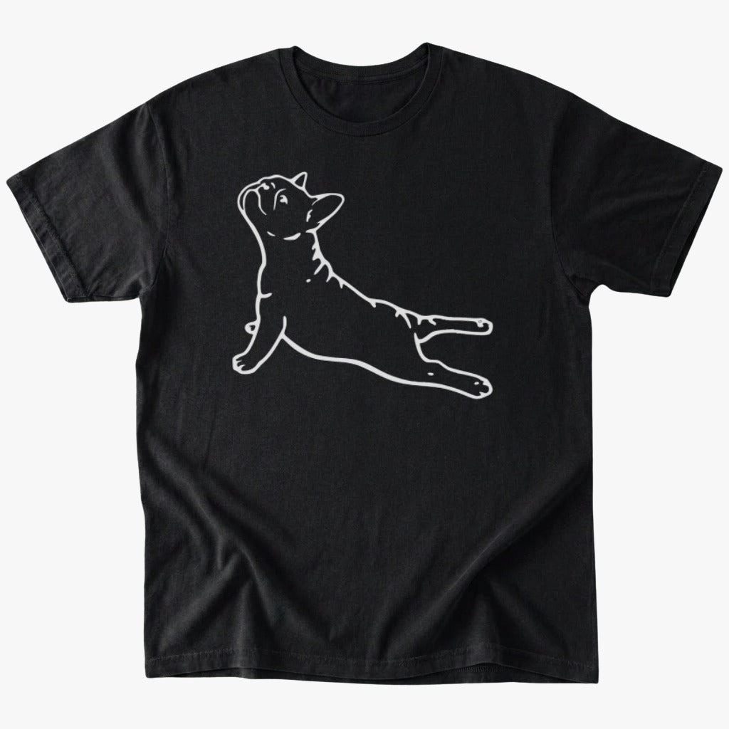 frenchie yoga T-Shirt