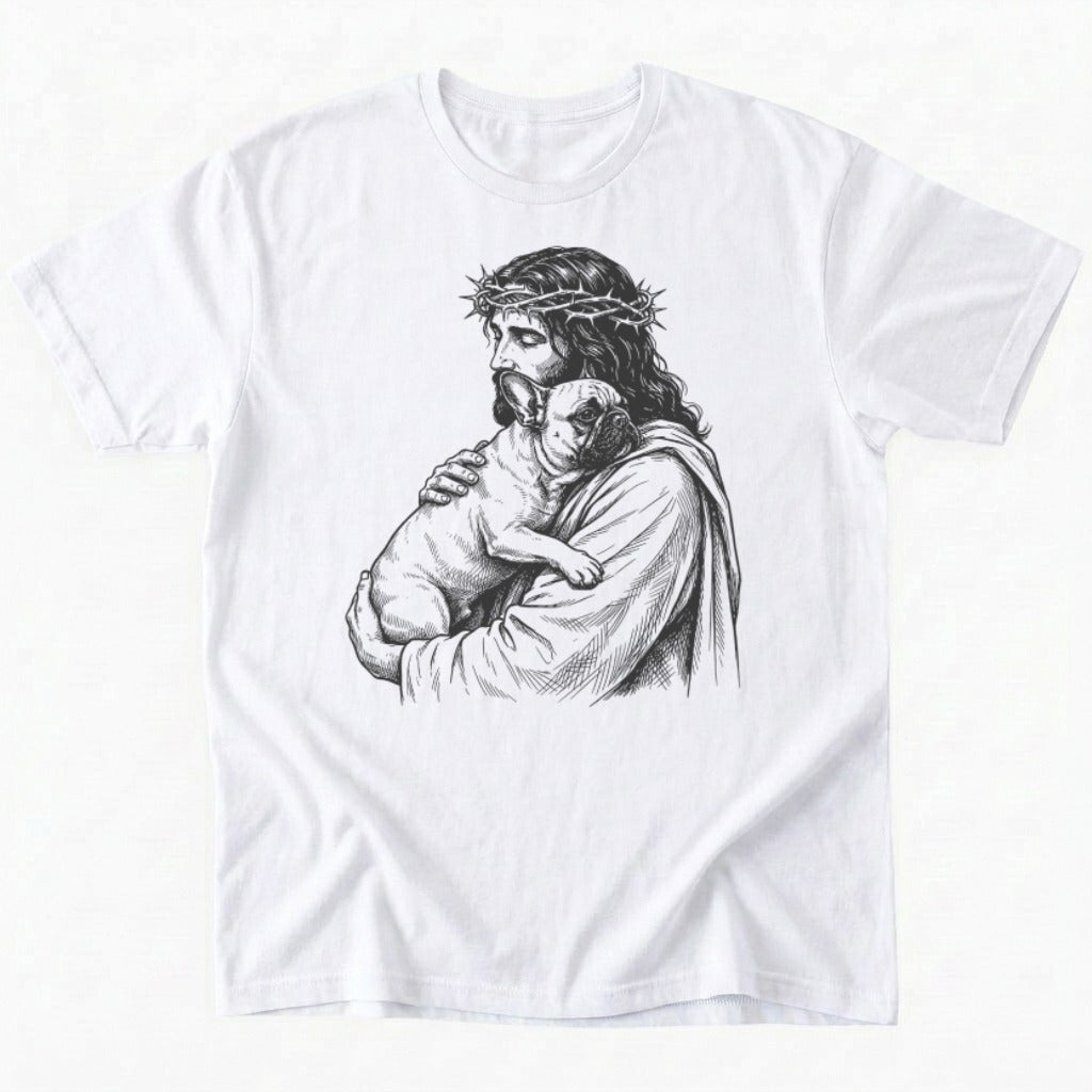 Jesus loves frenchie T-Shirt