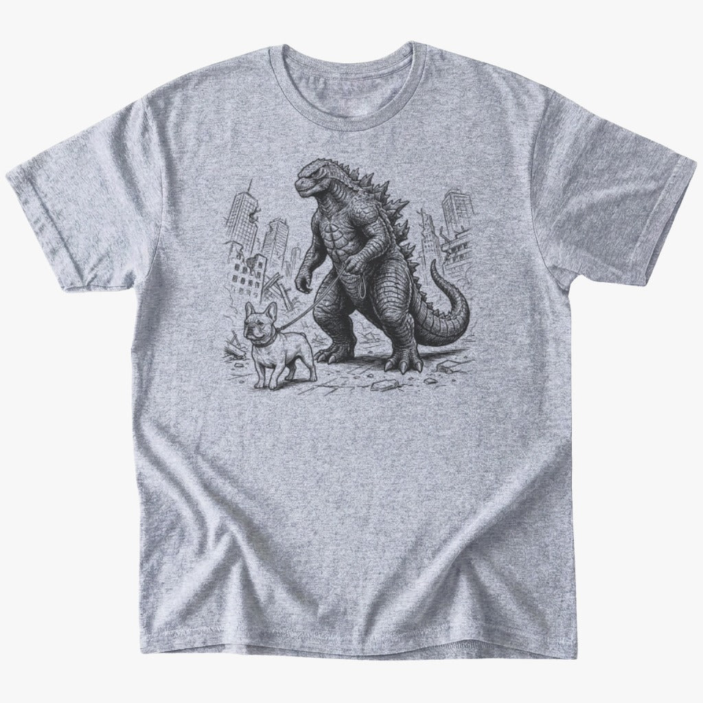 Kaiju walking frenchie T-Shirt