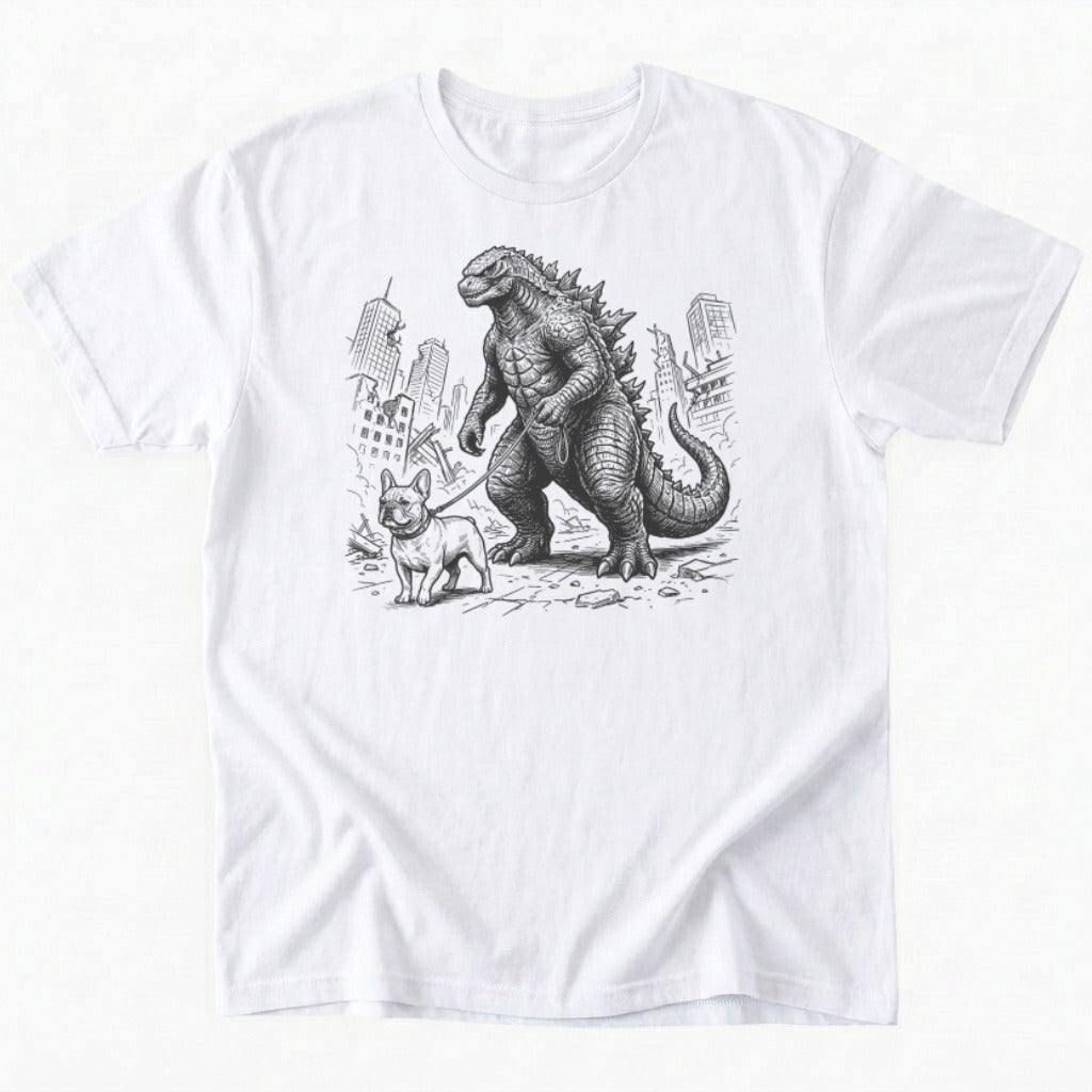 Kaiju walking frenchie T-Shirt