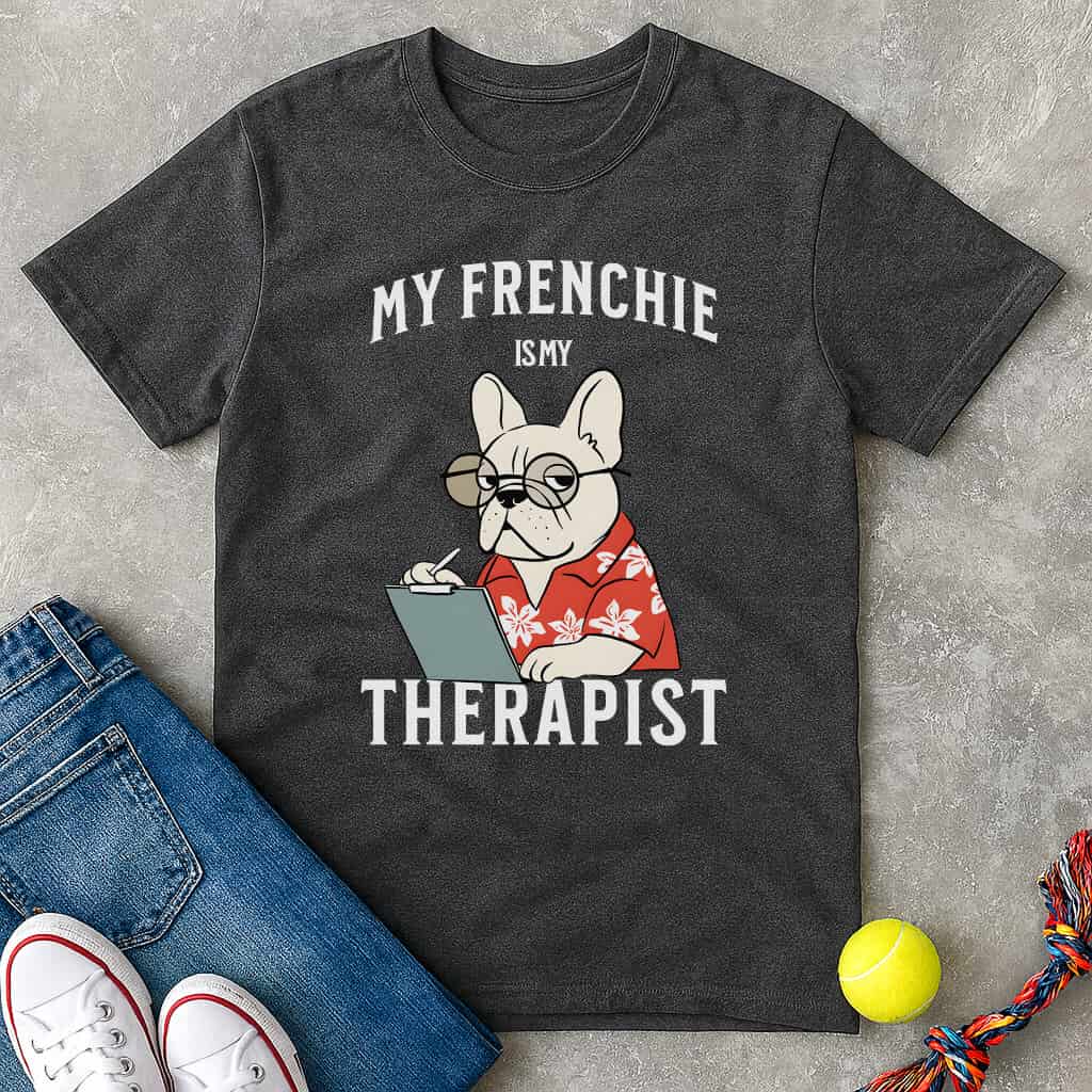My Frenchie is My Therapist T-Shirt - T-Shirt - Heartfur