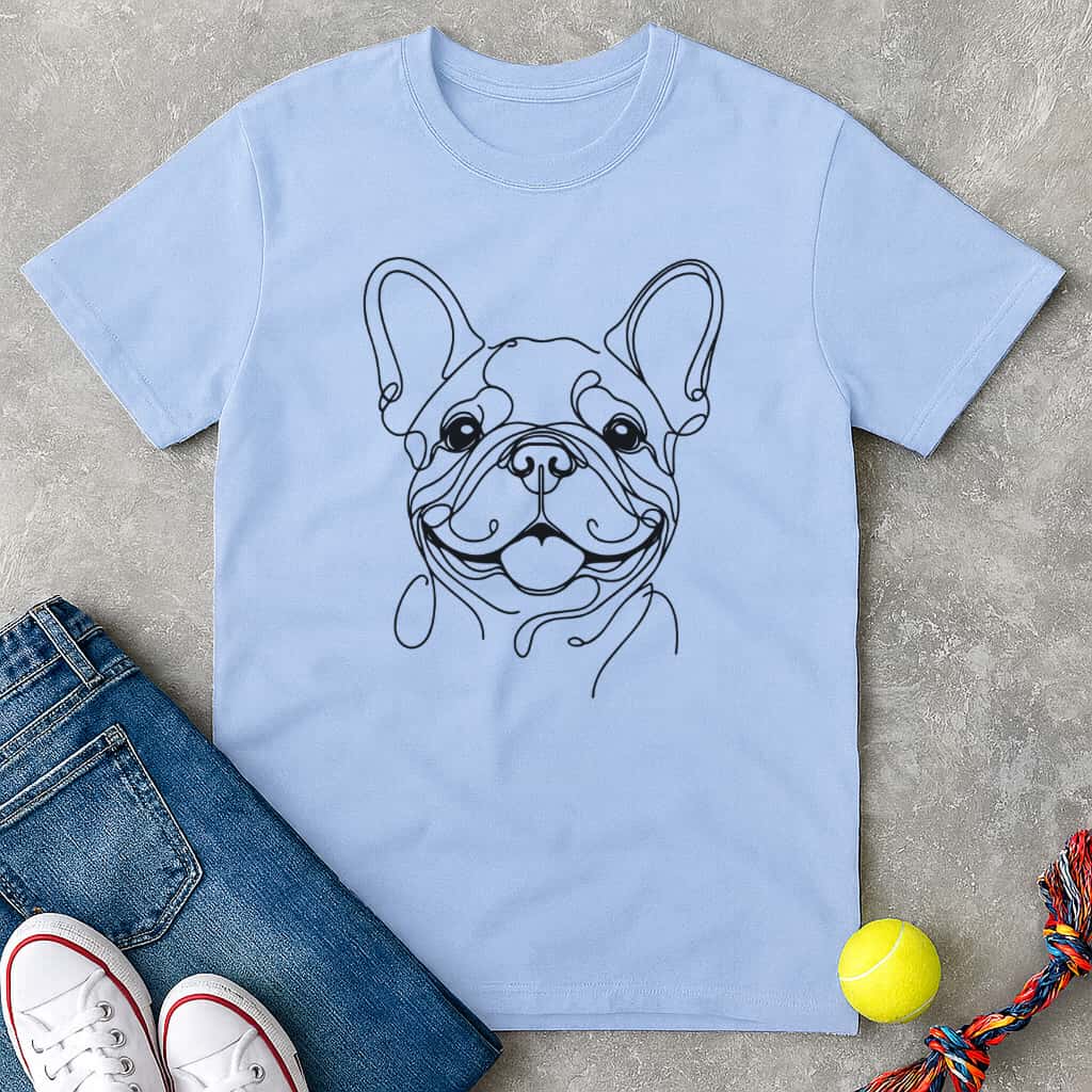 Smiling frenchie T-Shirt - T-Shirt - Heartfur