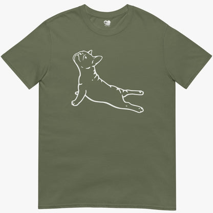 frenchie yoga T-Shirt