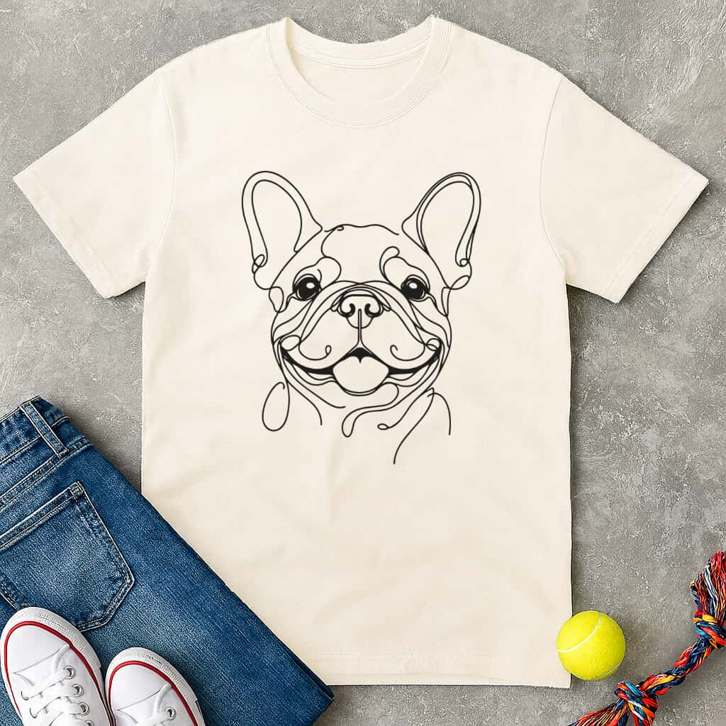 Smiling frenchie T-Shirt - T-Shirt - Heartfur