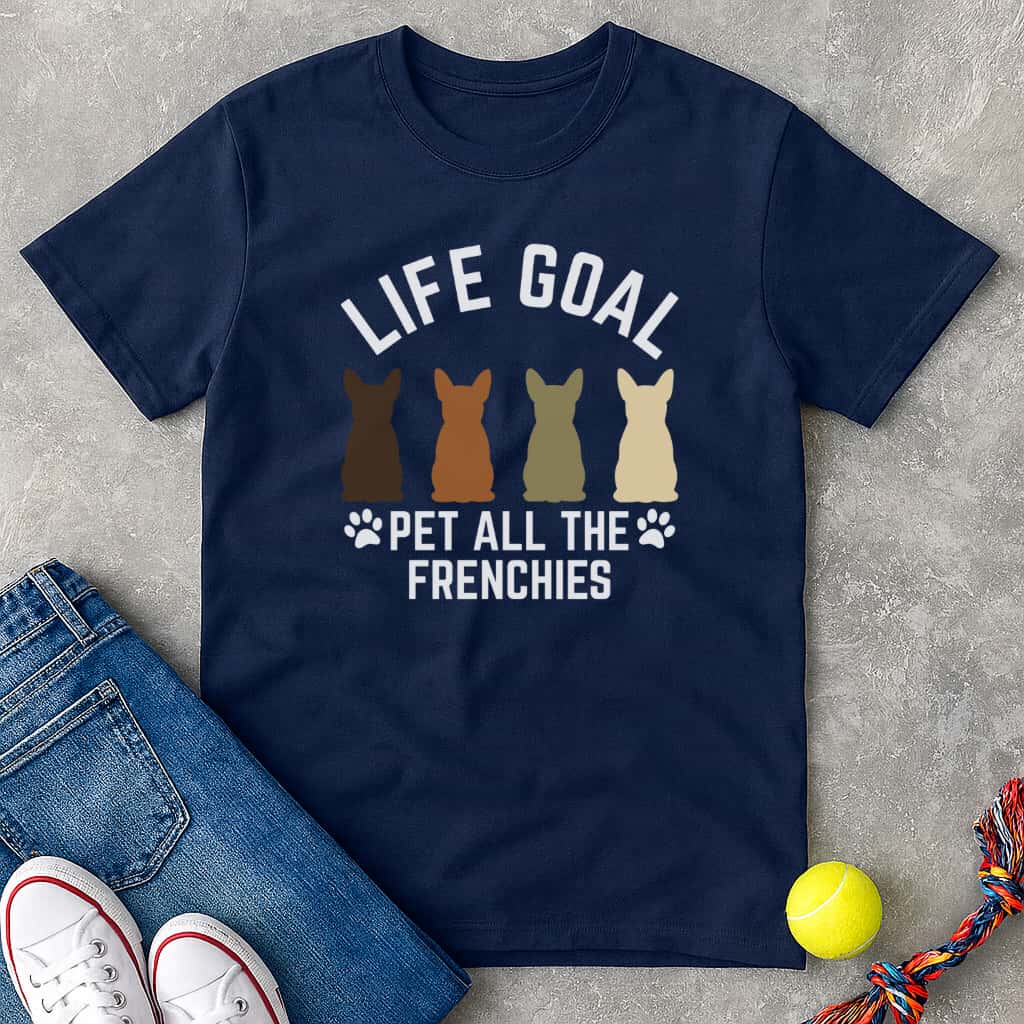 Pet all the frenchies T-Shirt - T-Shirt - Heartfur