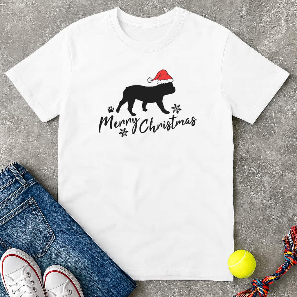 merry christmas frenchie T-Shirt - T-Shirt - Heartfur