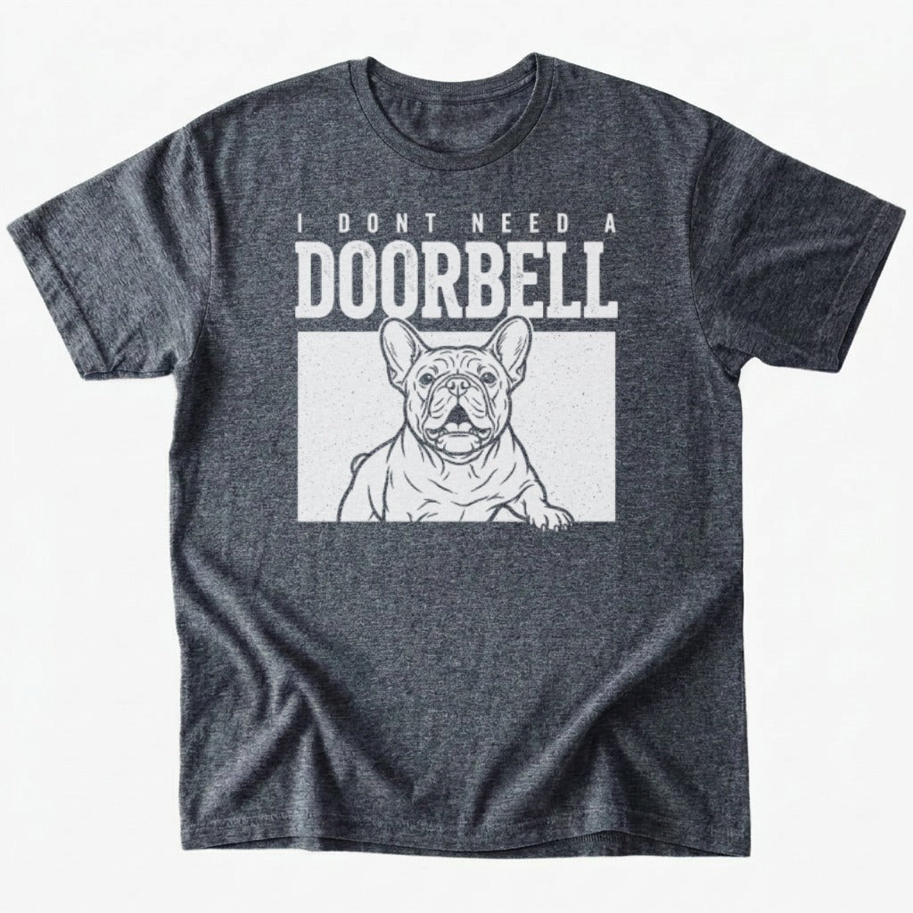 A doorbell T-shirt - Dark Heather - Heartfur