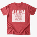 An Alarm T-shirt - Heather Red - Heartfur