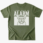 An Alarm T-shirt - Military Green - Heartfur