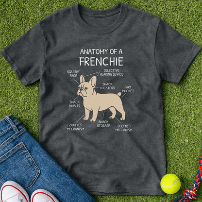 anatomy of a frenchie T-Shirt Dark heather / S Heartfur
