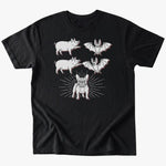 Bat Pig T-Shirt - Black - Heartfur