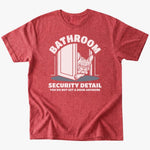 Bathroom security T-Shirt - Heather Red - Heartfur