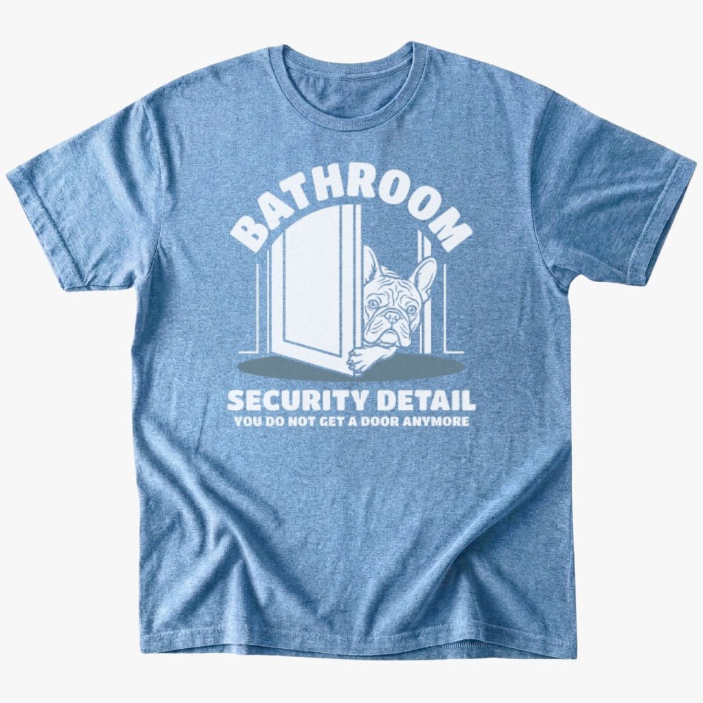 Bathroom security T-Shirt - Heather Indigo - Heartfur