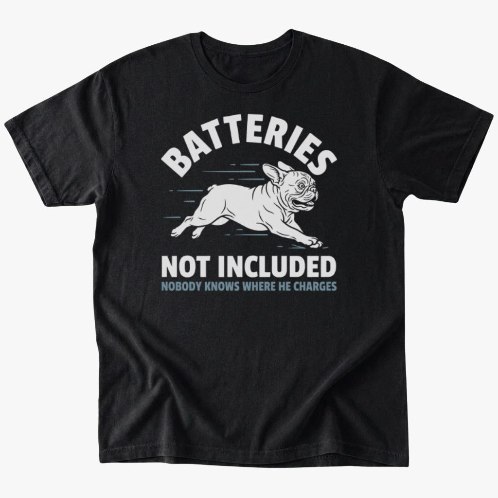 Batteries not included T-shirt - Black - Heartfur