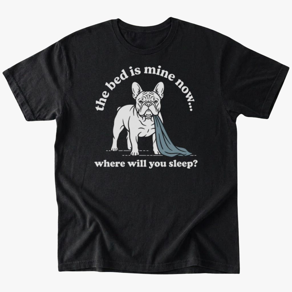 Bed is mine T-shirt - Black - Heartfur