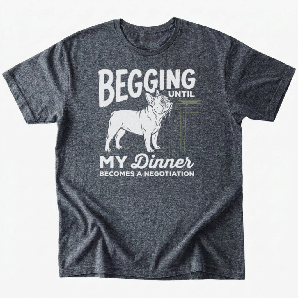 Begging T-shirt - Dark Heather - Heartfur