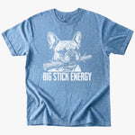 Big Stick Energy T-Shirt - Heather Indigo - Heartfur