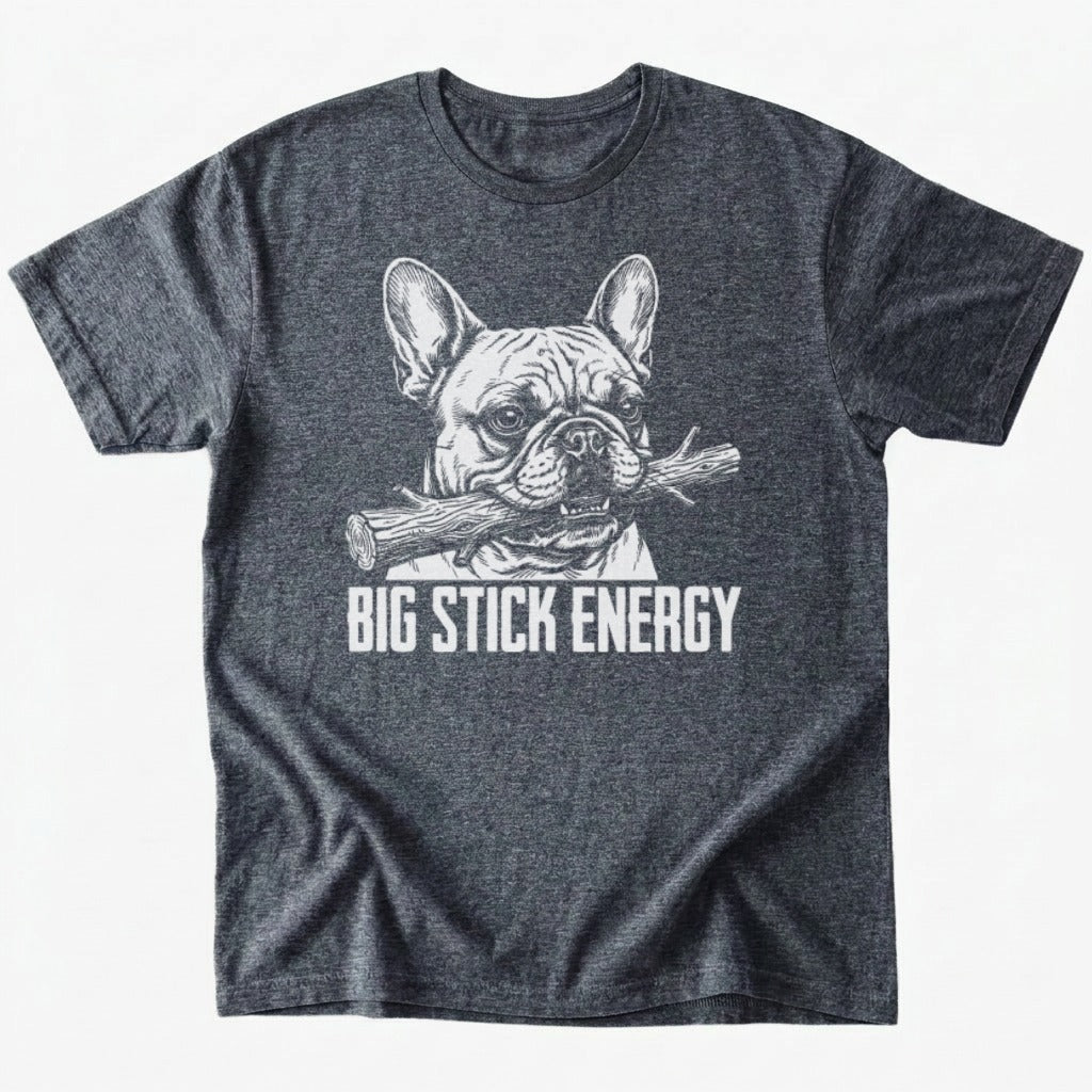 Big Stick Energy T-Shirt - Dark Heather - Heartfur