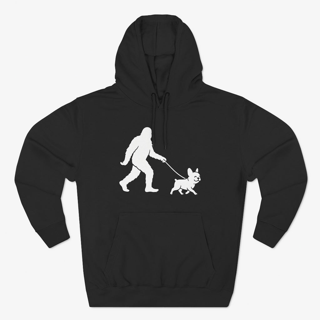Bigfoot Walking frenchie Hoodie