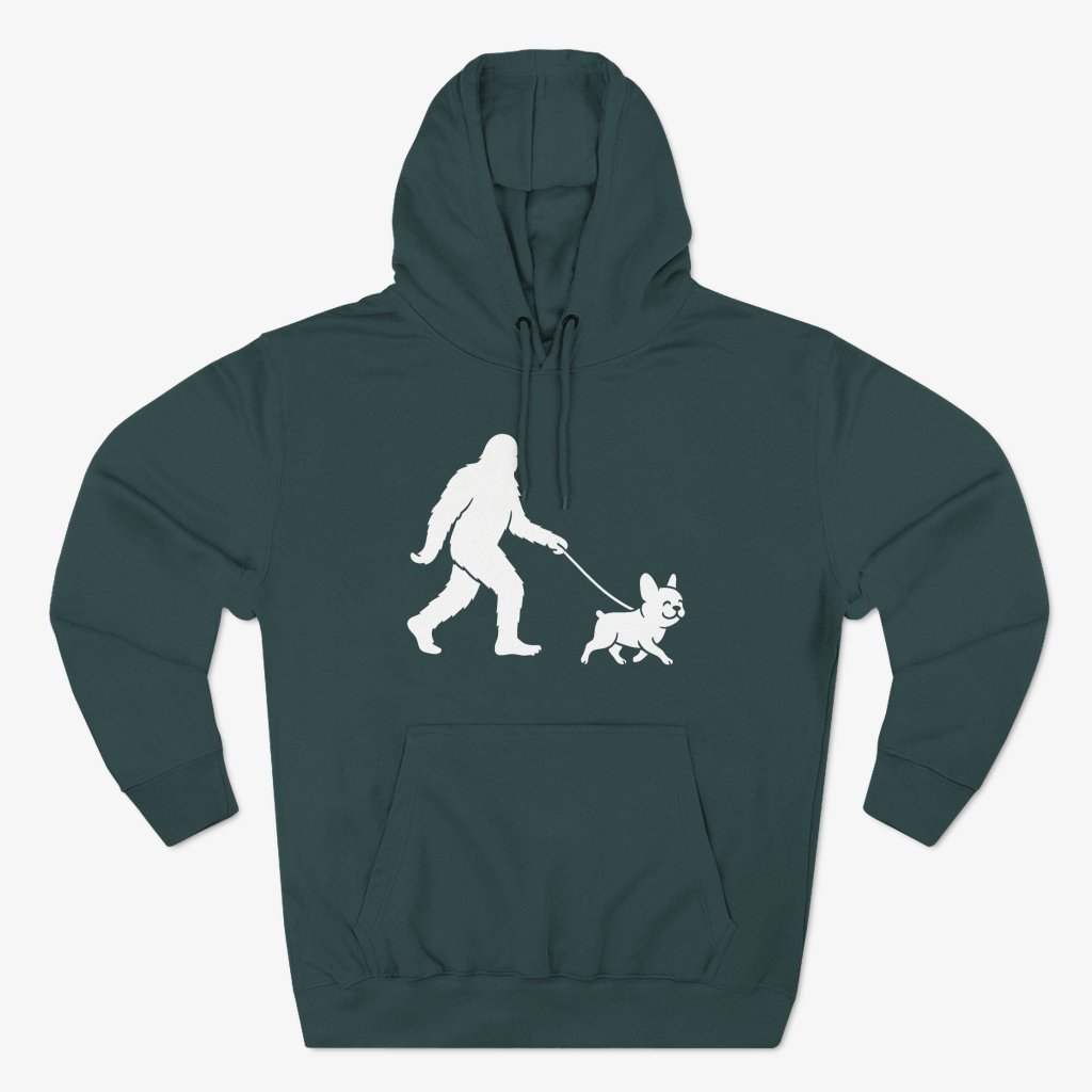 Bigfoot Walking frenchie Hoodie - Sports Green - Heartfur