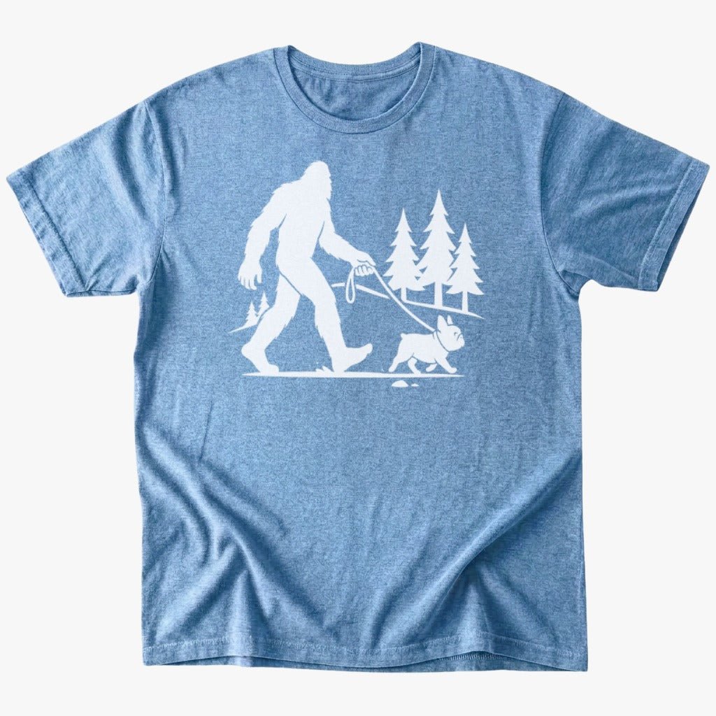 Bigfoot x Frenchie T-Shirt - Heather Indigo - Heartfur