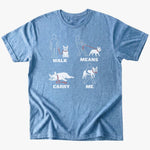 Carry Me T-shirt - Heather Indigo - Heartfur